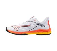 Scarpe da tennis da uomo Mizuno Wave Exceed Tour 6 AC - white/fiery coal 2/citrus - Bianco (42,5)