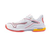 Mizuno WAVE EXCEED TOUR 6 CC Scarpe da tennis Bianco/Calypso Coral/Icelandic Blu Donna Taglia42