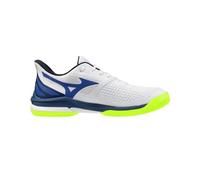 Scarpe da tennis da uomo Mizuno Wave Exceed Tour 7 CC - white/dazzling blue/light yellow - Bianco (44,5)
