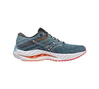 Mizuno WAVE INSPIRE 19, Scarpe per Jogging su Strada, Uomo, Provincial Blue/White/Light Orange, 44.5 EU