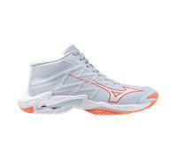 Mizuno Wave Lightning Elite Mid Blue Finch/White/Lava Orange da Donna 38.5 Bianco