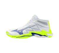 Mizuno WAVE LIGHTNING ELITE MID Scarpe da pallavolo Bianco/Lightning Giallo/Dazzling Blu Donna/Uomo Taglia38,5
