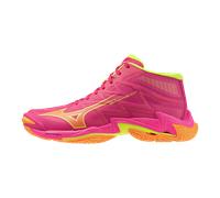 Mizuno Wave Lightning Elite Mid Pink Tetra/Fortune Yellow/Light Orange 46