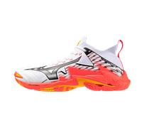 Mizuno Wave Lightning Neo 3 White/FieryCoral2/Citrus 46 Bianco