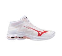 Mizuno Wave Lightning Pro Mid White/Rose Elegance/Lava Falls da Donna 37 Bianco