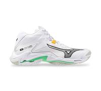 Mizuno Wave Lightning Z8 Mid White/Black/FrozenEmerald 44 Bianco