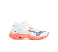 Mizuno Wave Lightning Z8 Mid White/FieryCoral2/Citrus 44 Bianco