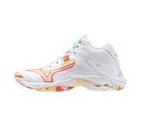 Mizuno WAVE LIGHTNING Z8 MID Scarpe da pallavolo Bianco/Calypso Coral/Pale Banana Donna Taglia41