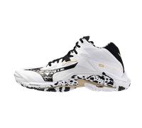Mizuno WAVE LIGHTNING Z8 MID Scarpe da pallavolo Bianco/Nero/GE Oro Donna/Uomo Taglia45