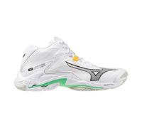 Mizuno Wave Lightning Z8 Mid White/Black/FrozenEmerald 42.5 Bianco
