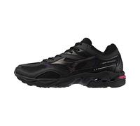 Mizuno Wave MG4 LS Sneaker Nera con Dettagli Viola e Fucsia | Tomaia in Mesh, Inserti Sintetici, Suola Ammortizzante, Stile Urban Casual, RunBird Iconico