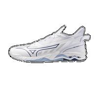 Mizuno WAVE MIRAGE 5 Scarpe da pallamano Bianco/BellwetherBlu/BelAirBlu Donna/Uomo Taglia50