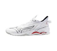 Mizuno WAVE MIRAGE 5 Scarpe da pallamano Bianco/Nero/Fiery Rosso Donna/Uomo Taglia44