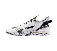 Mizuno WAVE MIRAGE 5 Scarpe da pallamano Bianco/Nero/GE Oro Donna/Uomo Taglia46,5