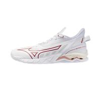 Mizuno WAVE MIRAGE 5 Scarpe da pallamano Bianco/Rose Elegance/Lava Falls Donna Taglia40,5