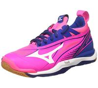Mizuno Wave Mirage W Scarpe da Ginnastica, Donna, Rosa (Pink GLO/White/True Blue), 40 EU (6.5 UK)