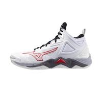 Mizuno WAVE MOMENTUM 3 MID Scarpe da korfball Bianco/salsa/vulcan Donna/Uomo Taglia42