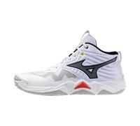Mizuno Wave Momentum Elite Mid White/Black/Fiery Red 44 Bianco