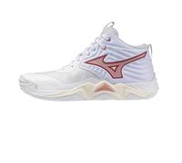 Mizuno Wave Momentum Elite Mid White/Rose Elegance/Lava Falls da Donna 39 Bianco