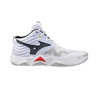 Mizuno Wave Momentum Elite Mid White/Black/Fiery Red 44.5 Bianco