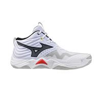 Mizuno Wave Momentum Elite Mid White/Black/Fiery Red 47 Bianco