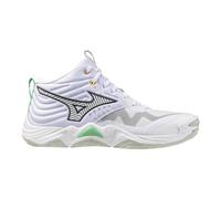Mizuno Wave Momentum Elite Mid White/Black/FrozenEmerald da Uomo 46.5 Bianco