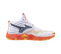 Mizuno Wave Momentum Elite Mid White/FieryCoral2/Citrus 41 Bianco