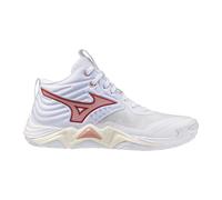 Mizuno Wave Momentum Elite Mid White/Rose Elegance/Lava Falls da Donna 37 Bianco