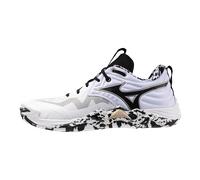 Mizuno WAVE MOMENTUM ELITE Scarpe da pallavolo Bianco/Nero/GE Oro Donna/Uomo Taglia47