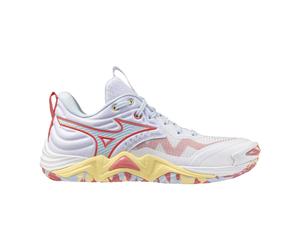 Mizuno Wave Momentum Elite White/CalypsoCoral/PaleBanana 43 Bianco