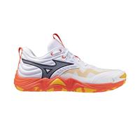 Scarpe indoor da uomo Mizuno Wave Momentum Elite White/Fiery Coral 2/Citrus EUR 42,5