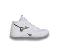 Mizuno Wave Momentum Pro Mid White/Metallic Gray/Black 46 Bianco