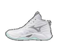 Mizuno Wave Momentum Pro Mid White/Blue Tint 40 Bianco