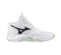 Mizuno Wave Momentum Pro Mid White/Black/FrozenEmerald 40.5 Bianco