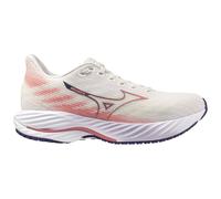 Mizuno Wave Rider 28 - Scarpe da corsa da donna, bianco neve, rosa camelia, indaco vintage