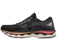 Mizuno Wave Sky 6, Scarpe Trail Running Donna, Black/Quicksilver/HotCoral, 37 EU, Black Quicksilver Hotcoral, 37 EU