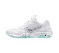 Scarpe da donna per badminton/squash Mizuno Wave Stealth 6 - white/blue tint - Bianco (38)