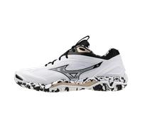 Mizuno WAVE STEALTH 6 Scarpe da pallamano Bianco/Nero/GE Oro Donna/Uomo Taglia45
