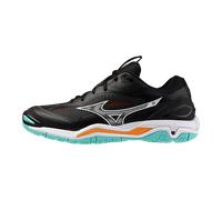 Mizuno WAVE STEALTH 6 Scarpe da pallamano Nero/Tangelo/Ice Verde Donna/Uomo Taglia42,5