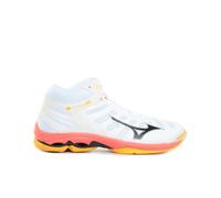Mizuno Wave Voltage 2 Mid White/FieryCoral2/Citrus 44.5 Bianco