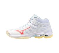 Mizuno Wave Voltage 2 Mid White/CalypsoCoral/PaleBanana da Donna 41 Bianco