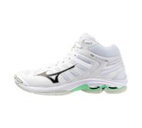 Mizuno WAVE VOLTAGE 2 MID Scarpe da pallavolo Bianco/Nero/Frozen Emerald Donna/Uomo Taglia45