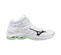 Mizuno Wave Voltage 2 Mid White/Black/FrozenEmerald 40 Bianco