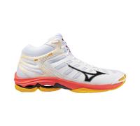 Mizuno Wave Voltage 2 Mid White/FieryCoral2/Citrus 44.5 Bianco