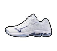 Mizuno WAVE VOLTAGE 2 Scarpe da pallavolo Bianco/BellwetherBlu/BelAirBlu Donna/Uomo Taglia46