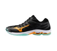 Mizuno WAVE VOLTAGE 2 Scarpe da pallavolo Nero/Tangelo/Ice Verde Donna/Uomo Taglia42,5