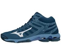 Mizuno Wave Voltage Mid, Scarpe da Ginnastica Uomo, Diaspro Blu Bianco Denim Scuro, 42.5 EU