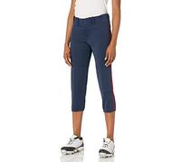 Mizuno Women' s Select Belted Piped Pant, Donna, 350314.5110.07.XL, Navy/Red, XL