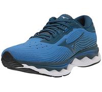 Mizuno Women's Wave Sky 5 Running Shoe, Imperial Blue-Sea, 9