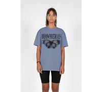 MJ GONZALES Maglietta da donna MJG Heavy Oversized Tee Ladies Butterfly Illusion MJG11916 XS Blu